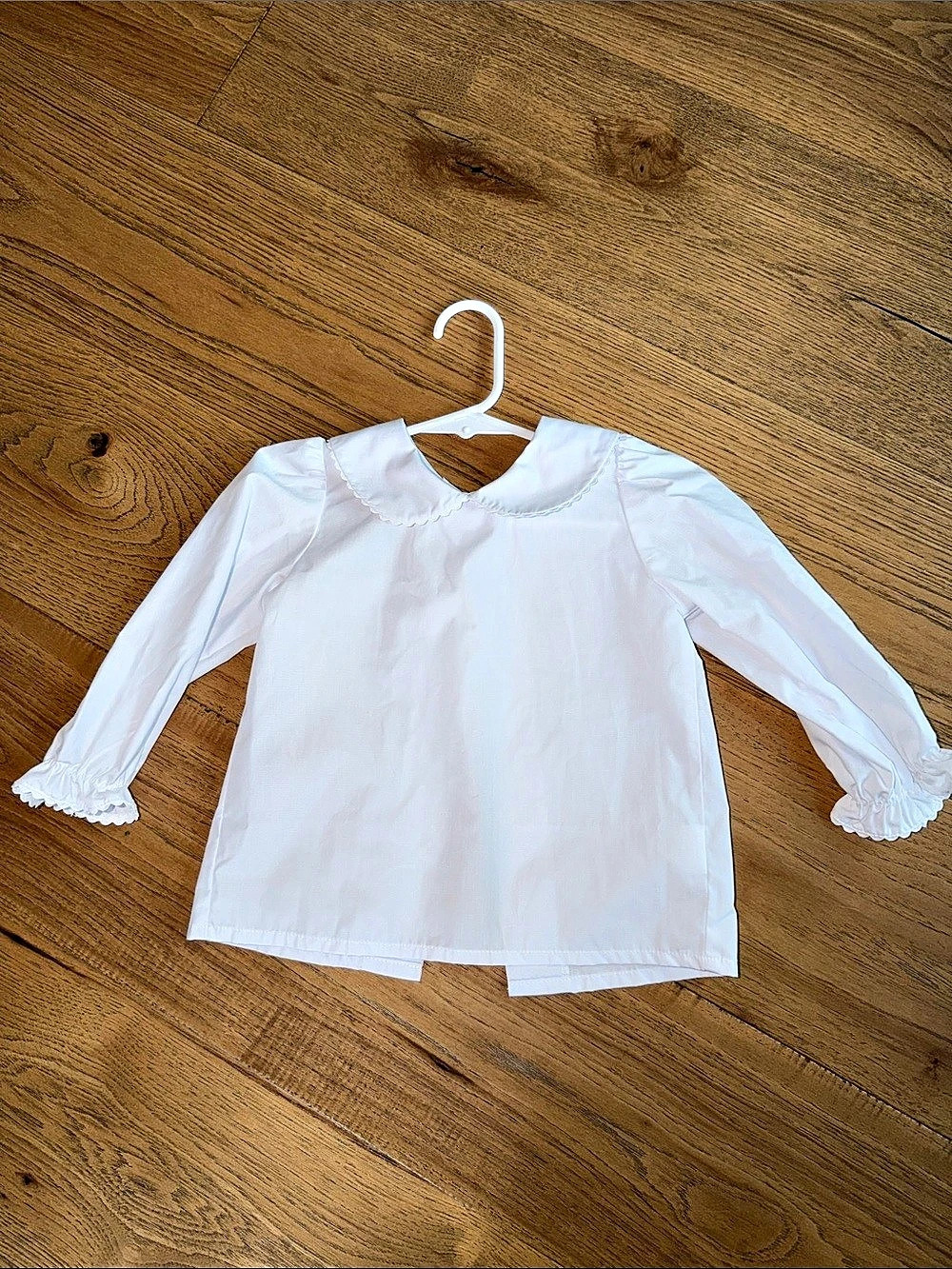 Beaufort Bonnet Company Girls White Peter Pan Collar Blouse Like New